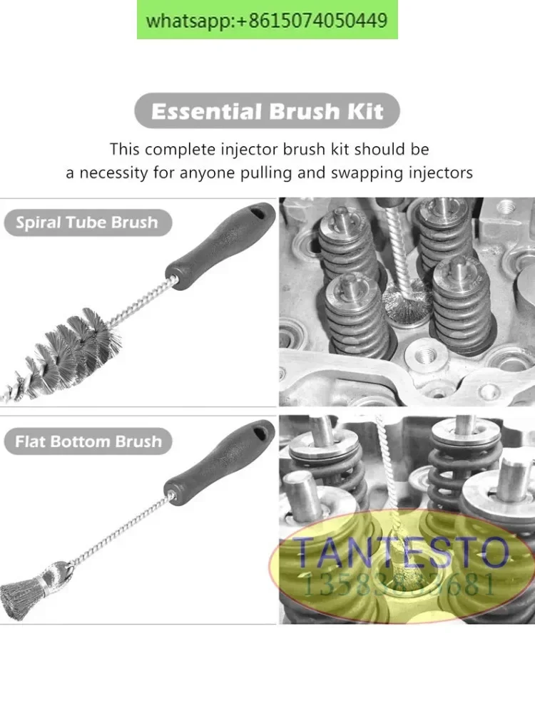 Electric fuel common rail injector sleeve/cup/seat/hole cleaning brush 2-piece set
Electric fuel common rail injector sleeve/cup/seat/hole cleaning brush 2-piece set