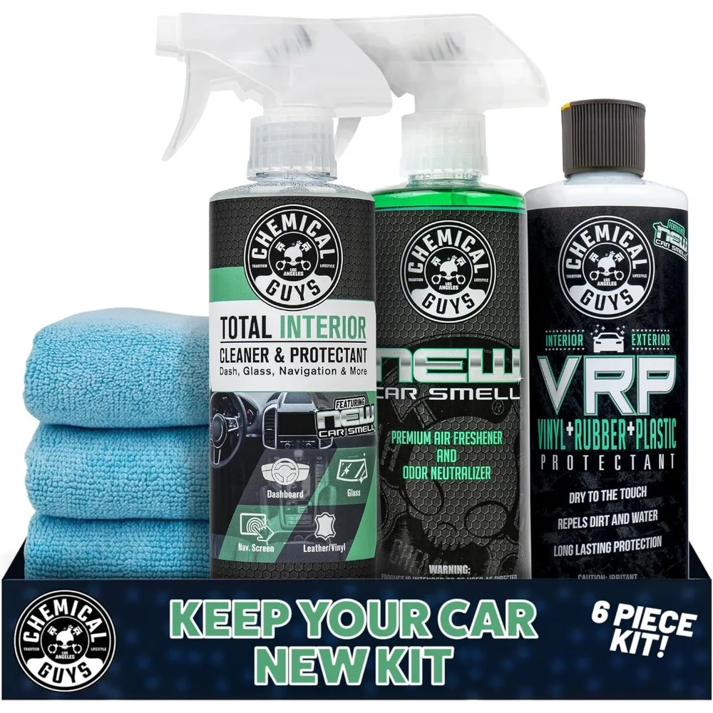 Keep Your Car Looking New Complete Cleaning and Detailing Kit with Interior Cleaner Air Freshener and Microfiber Towels
Keep Your Car Looking New Complete Cleaning and Detailing Kit with Interior Cleaner Air Freshener and Microfiber Towels
