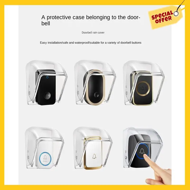 Wireless Doorbell Rain Cover Outdoor Waterproof Cover Transparent Outdoor Wireless Rainproof Doorbell Box
Wireless Doorbell Rain Cover Outdoor Waterproof Cover Transparent Outdoor Wireless Rainproof Doorbell Box