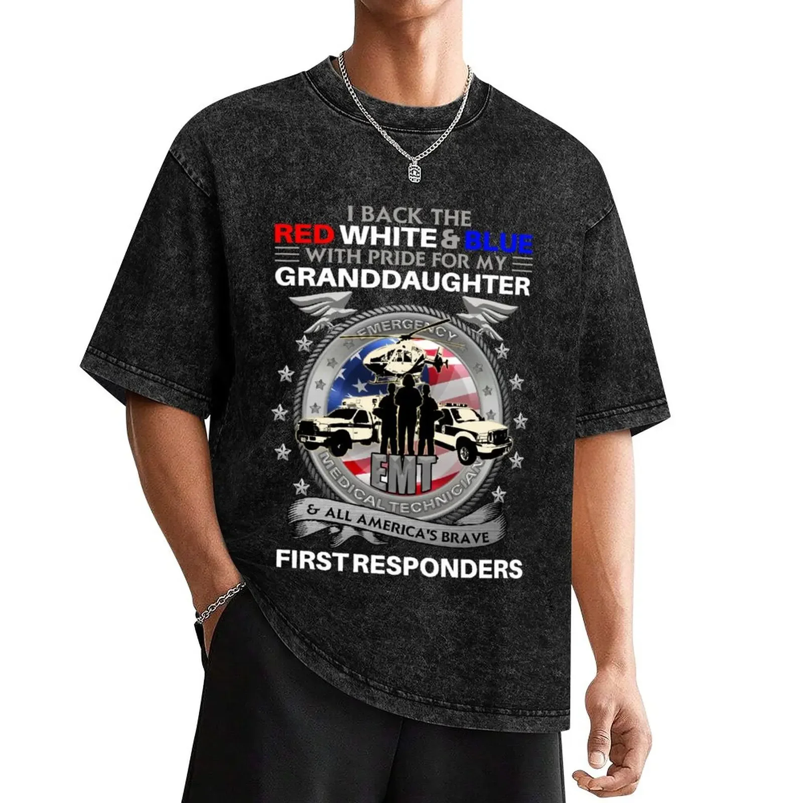 EMT Granddaughter First Responders T-Shirt quick-drying graphic tee shirt designer shirts men t shirts high quality
EMT Granddaughter First Responders T-Shirt quick-drying graphic tee shirt designer shirts men t shirts high quality