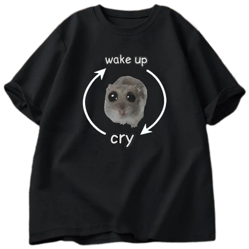 Funny mouse Wake Up Cry Meme Graphic T Shirt Women's Casual Cotton Oversized T-shirts unisex High Quality Fashion T-shirt tops
Funny mouse Wake Up Cry Meme Graphic T Shirt Women's Casual Cotton Oversized T-shirts unisex High Quality Fashion T-shirt tops