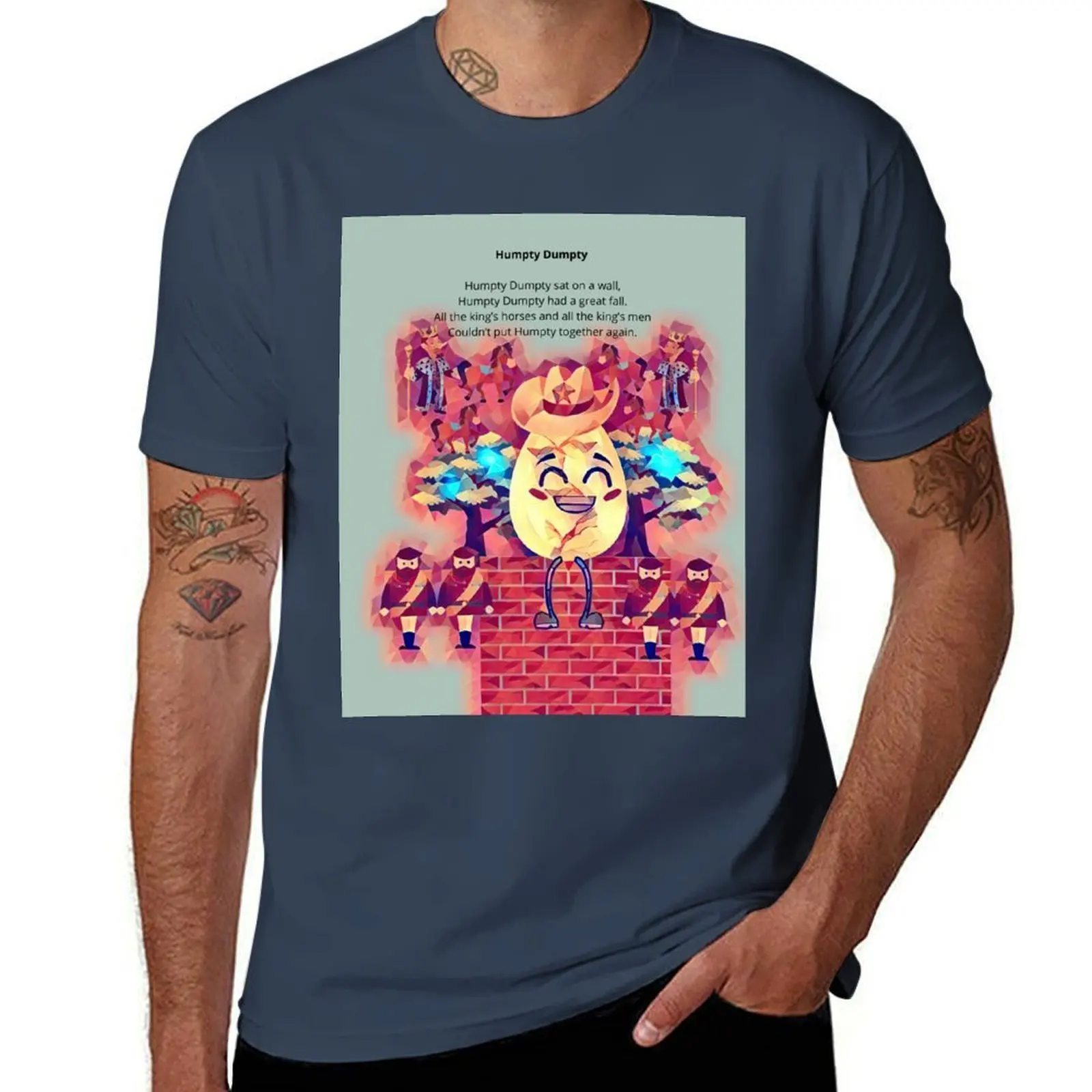 HUMPTY DUMPTY RHYME T-Shirt Stylish Graphic Short Sleeve Top
HUMPTY DUMPTY RHYME T-Shirt Stylish Graphic Short Sleeve Top
