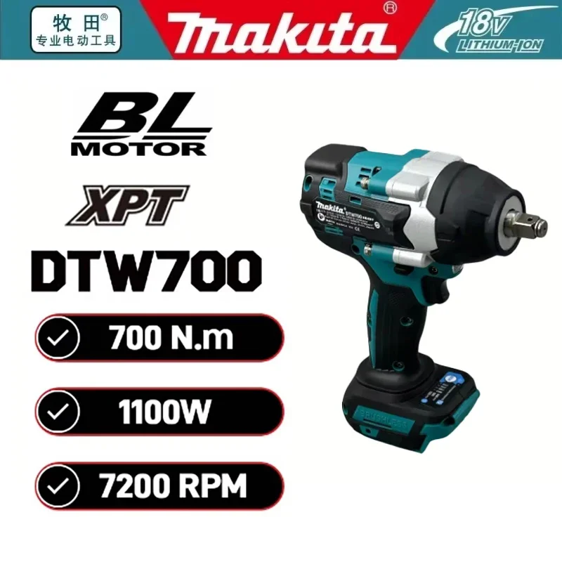 Makita Electric Wrench DTW700 Brushless Multi functional Rechargeable 18V Auto Repair 1000N.M High Torque Cordless Impact Wrench
Makita Electric Wrench DTW700 Brushless Multi functional Rechargeable 18V Auto Repair 1000N.M High Torque Cordless Impact Wrench