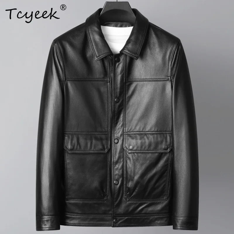 Tcyeek Real Leather Jacket Men Clothes Winter Autumn Natural Cowhide Coat Casual Mens Coats Down Liner Detachable Jaqueta Couro
Tcyeek Real Leather Jacket Men Clothes Winter Autumn Natural Cowhide Coat Casual Mens Coats Down Liner Detachable Jaqueta Couro
