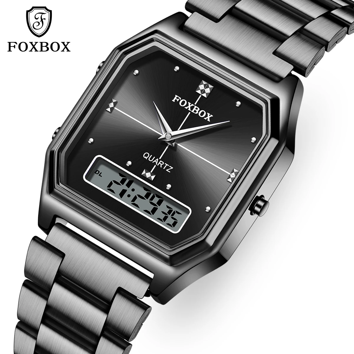 FOXBOX Women's wristwatch dual display Women's Watch chronograph date fashion elegant Ladies casual Watch for Women montre femme
FOXBOX Women's wristwatch dual display Women's Watch chronograph date fashion elegant Ladies casual Watch for Women montre femme