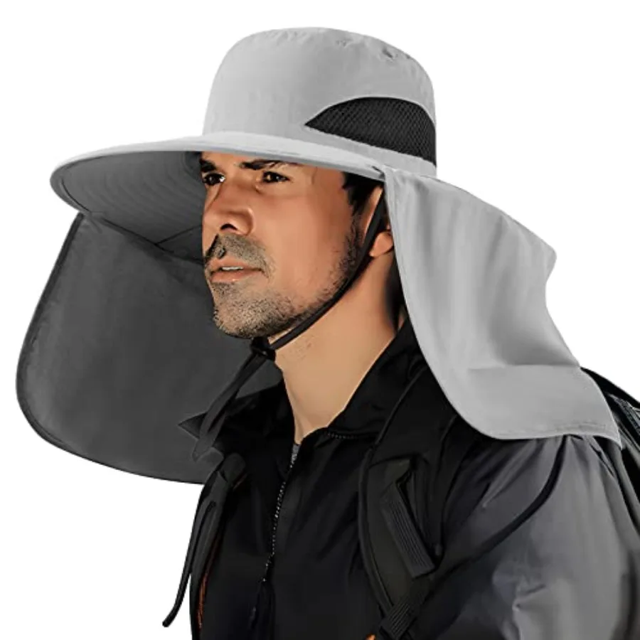 DOCVIT Fishing Hat for MenandWomen, Outdoor UV Waterproof Wide Brim Bucket Hat, UPF50+ Sun Hat with Neck Flap
DOCVIT Fishing Hat for MenandWomen, Outdoor UV Waterproof Wide Brim Bucket Hat, UPF50+ Sun Hat with Neck Flap