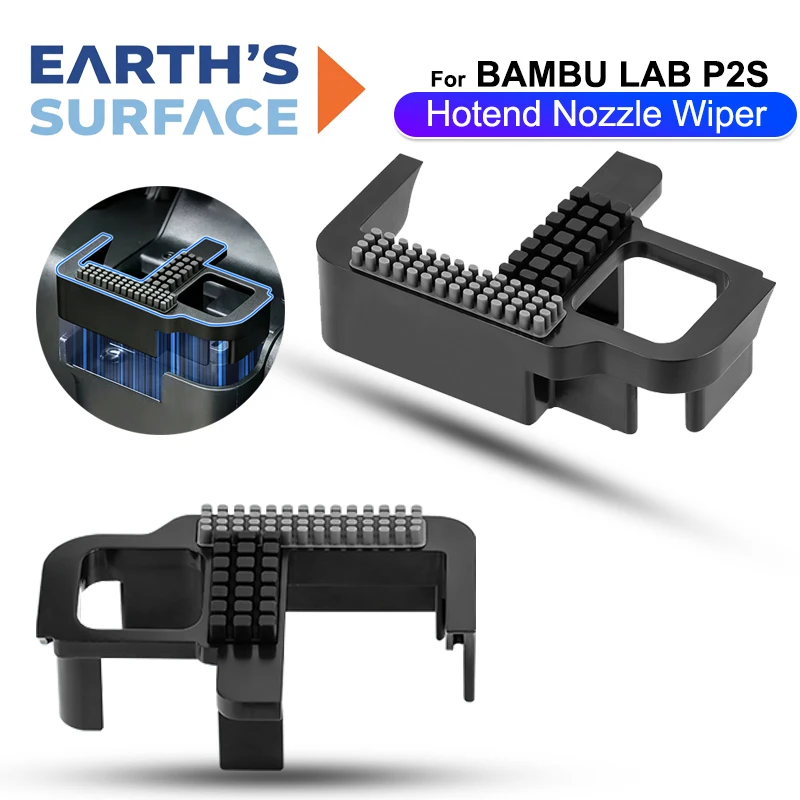 Silicone Nozzle Wiper Cleaning Brush for Bambu Lab P2S 3D Printer Upgrade Strong Cleaning Performance Hotend Nozzle Cleaner Tool
Silicone Nozzle Wiper Cleaning Brush for Bambu Lab P2S 3D Printer Upgrade Strong Cleaning Performance Hotend Nozzle Cleaner Tool