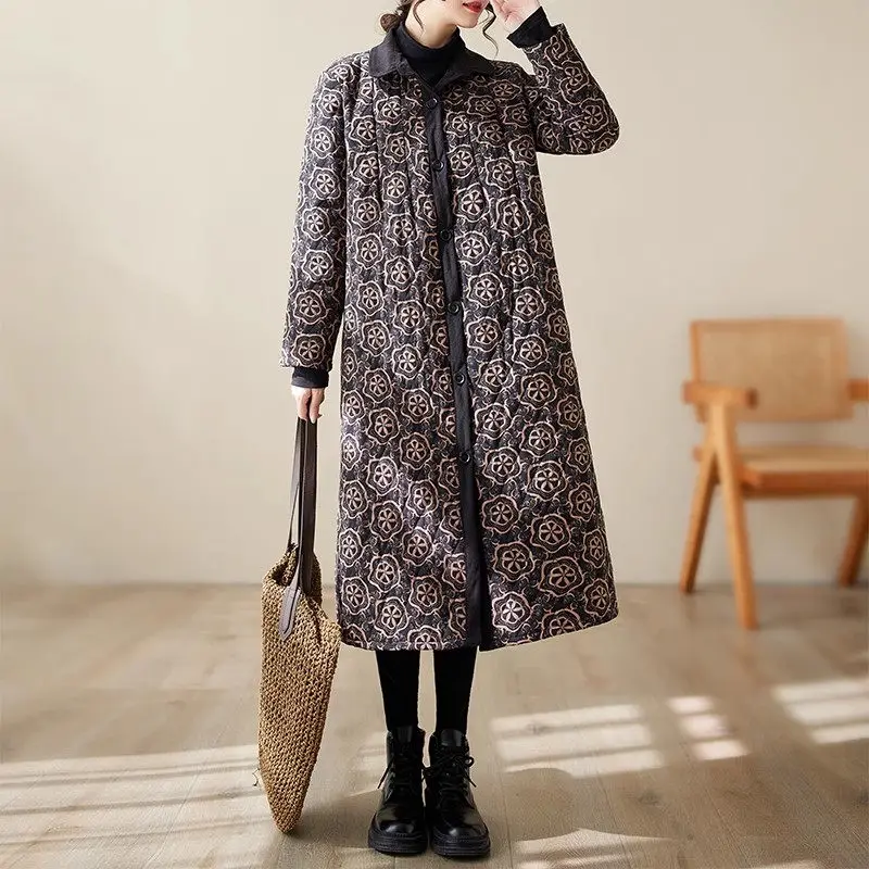 Autumn Winter Large Jacket 2023 Ethnic Style Printed Warm Long Sleeve Lapel Single Breasted Comfortable Cotton Fleece Coat Z3676
Autumn Winter Large Jacket 2023 Ethnic Style Printed Warm Long Sleeve Lapel Single Breasted Comfortable Cotton Fleece Coat Z3676