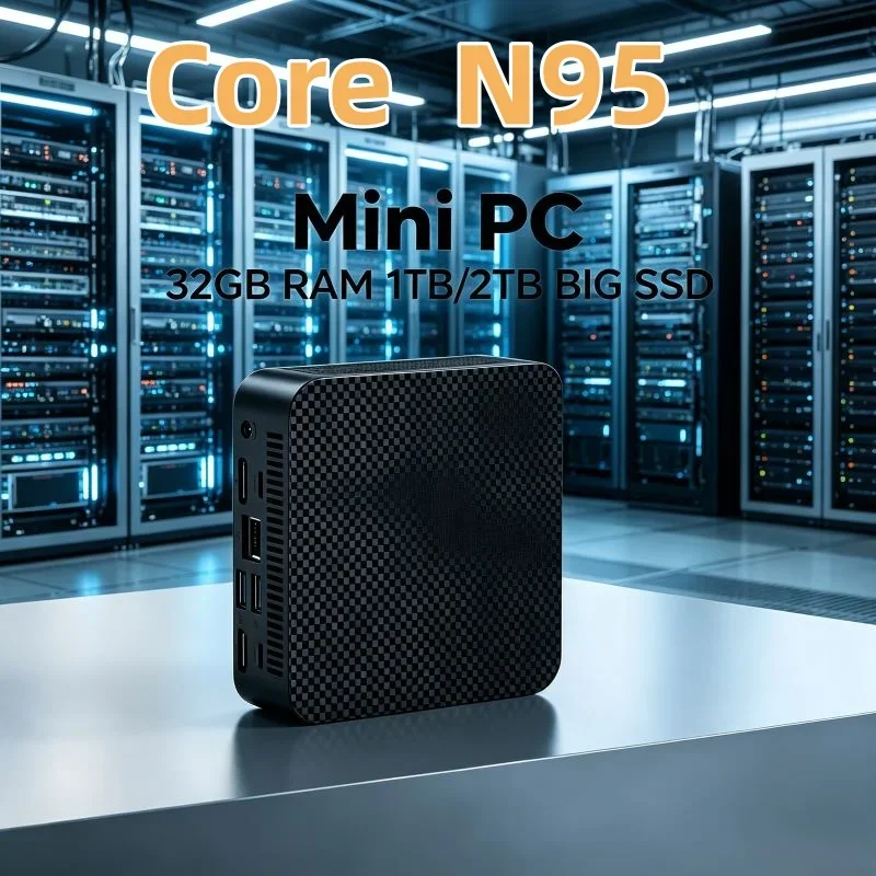 WiFi6 BT5.2 Core N95 Compact Mini Desktop Computer, Portable Business Office Host Equipped With Dual Gigabit Ports Triple 4K
WiFi6 BT5.2 Core N95 Compact Mini Desktop Computer, Portable Business Office Host Equipped With Dual Gigabit Ports Triple 4K