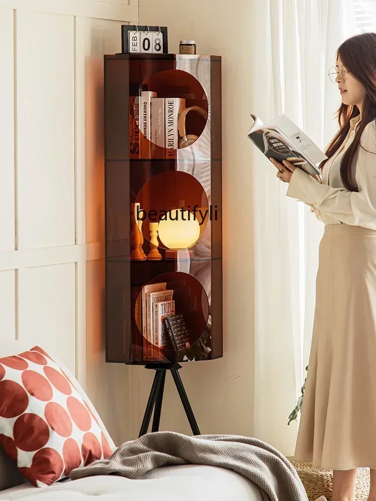 Triangular Corner Cabinet Bedroom Light Luxury Corner Bookcase Light Luxury Acrylic Wine Cabinet
Triangular Corner Cabinet Bedroom Light Luxury Corner Bookcase Light Luxury Acrylic Wine Cabinet
