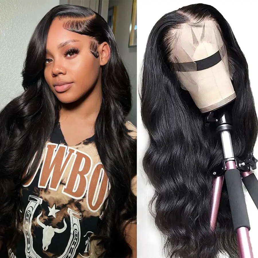 Body Wave Lace Front Wigs Human Hair Pre Plucked HD Transparent Lace Frontal Wig with Baby Hair 180 Density 9A Glueless Brazilia
Body Wave Lace Front Wigs Human Hair Pre Plucked HD Transparent Lace Frontal Wig with Baby Hair 180 Density 9A Glueless Brazilia