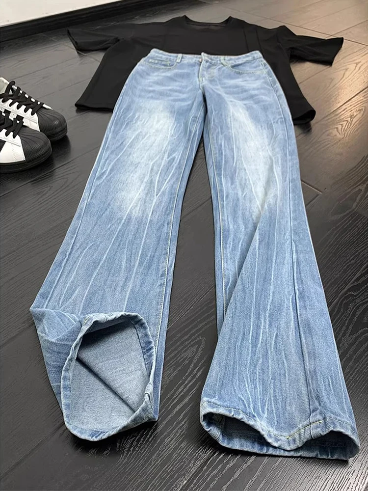 Blue American Waed Lightning Pattern Men's Jeans High Street Vibe Straight Leg Micro Flare Pants CleanFit Youth Trend
Blue American Waed Lightning Pattern Men's Jeans High Street Vibe Straight Leg Micro Flare Pants CleanFit Youth Trend