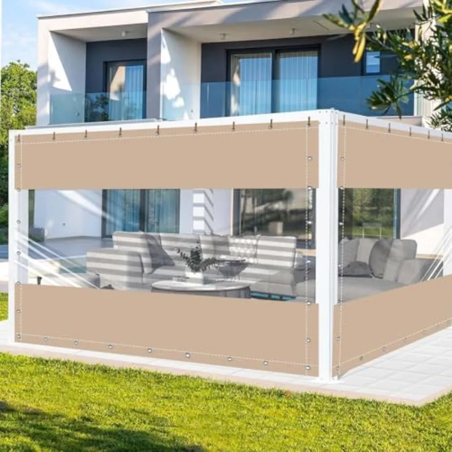H W Vinyl Curtains for Patio 19oz, Outdoor Clear Vinyl Patio Enclosure, Heavy Duty Clear Tarp Waterproof PVC Tarps with Grommet
H W Vinyl Curtains for Patio 19oz, Outdoor Clear Vinyl Patio Enclosure, Heavy Duty Clear Tarp Waterproof PVC Tarps with Grommet