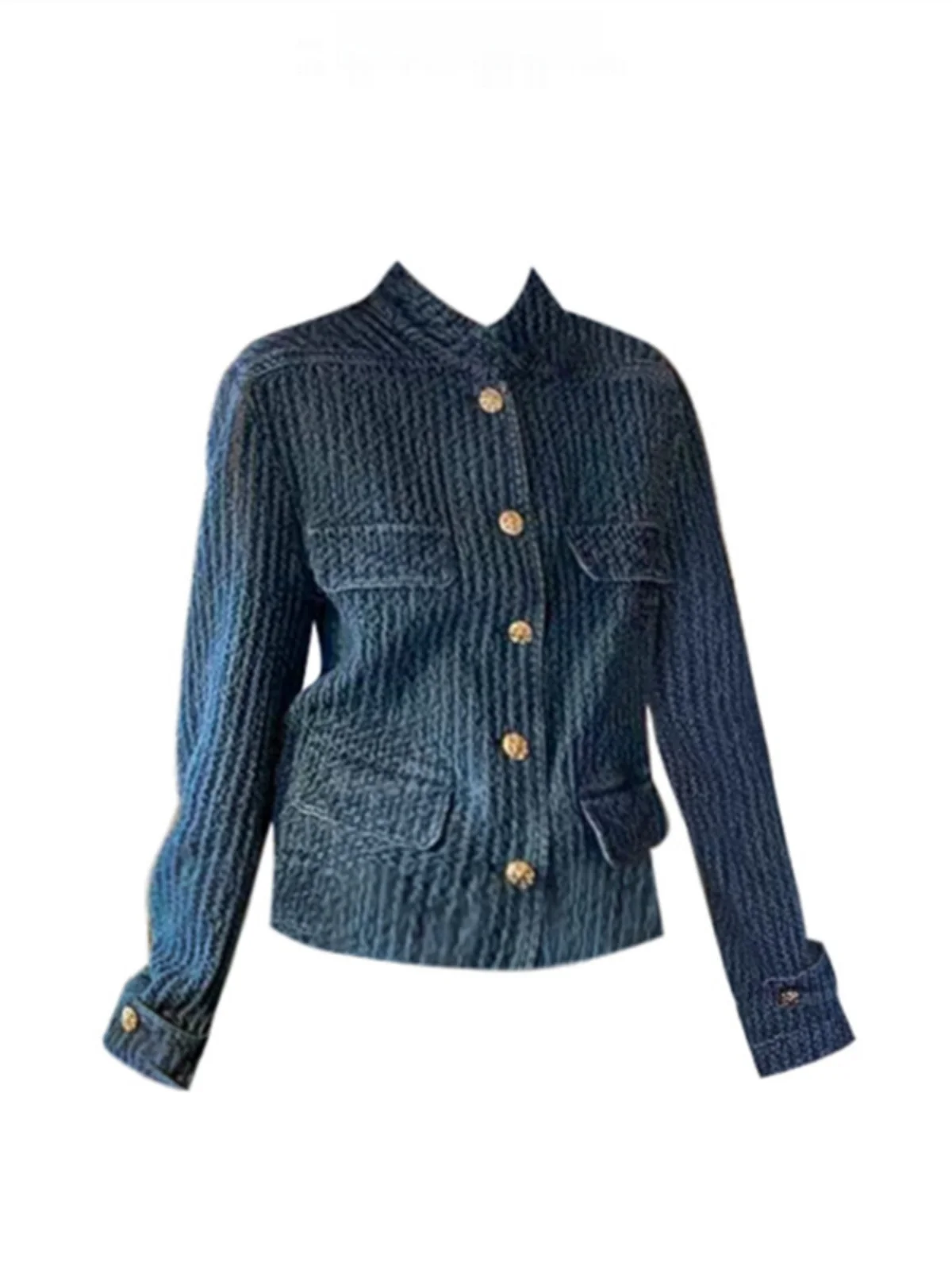 Улар Квин! Джинсовая куртка Old Money Toned BV с мелкой текстурой, воротником-стойкой, удлиненная, для весенней повседневной носки
Улар Квин! Джинсовая куртка Old Money Toned BV с мелкой текстурой, воротником-стойкой, удлиненная, для весенней повседневной носки