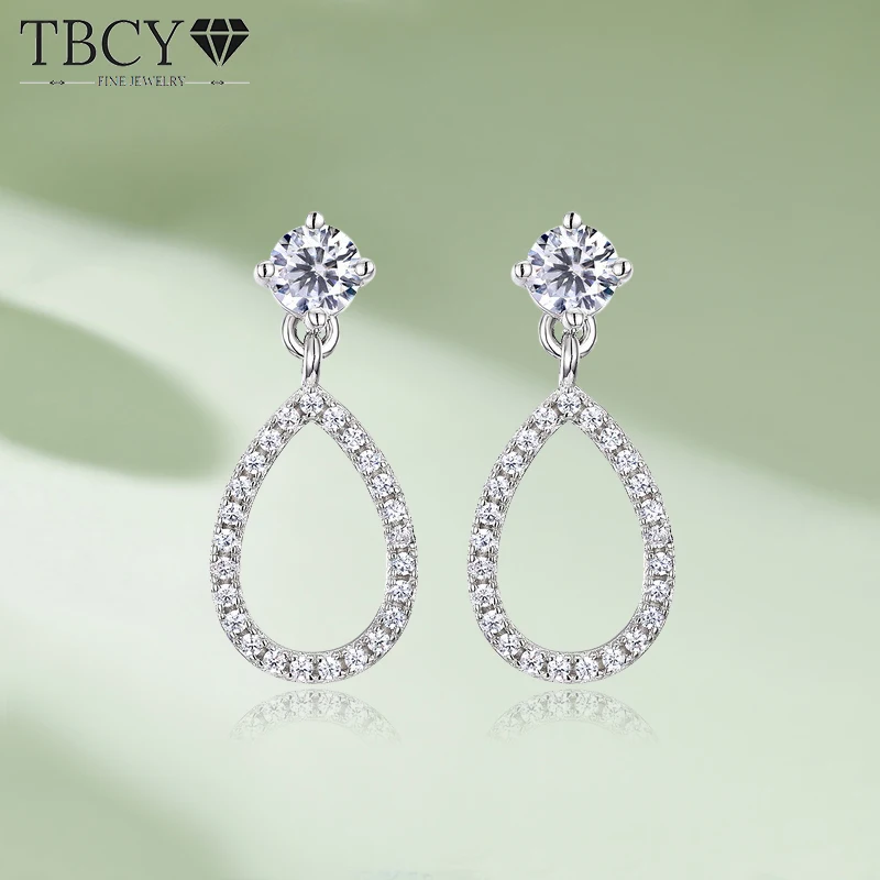 TBCYD D Color Moissanite Drop Earrings For Women S925 Sterling Silver 18K Gold Plated Diamond Hanging Earring Fine Ear Jewelry
TBCYD D Color Moissanite Drop Earrings For Women S925 Sterling Silver 18K Gold Plated Diamond Hanging Earring Fine Ear Jewelry