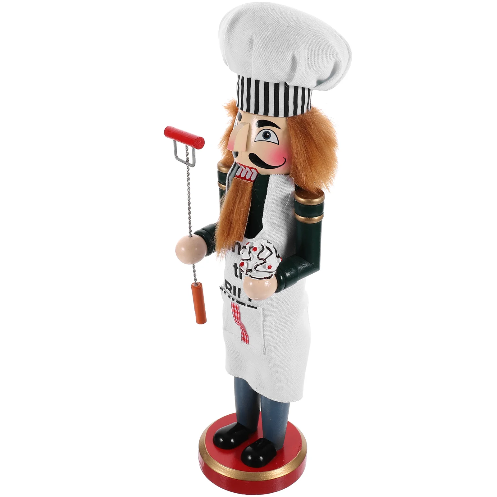 38CM Wooden Chef Nutcracker Ornament for Christmas Holiday Decoration in Kitchen Living Room Home Car Office Gift
38CM Wooden Chef Nutcracker Ornament for Christmas Holiday Decoration in Kitchen Living Room Home Car Office Gift