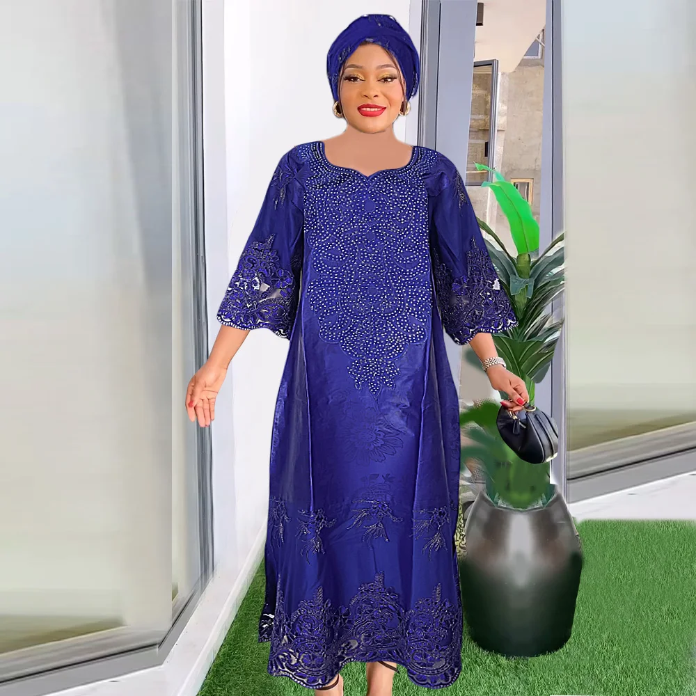 Plus Size African Clothes for Women Dashiki Traditional Embroidery Robe Bazin Africa Muslim Wedding Party Dresses
Plus Size African Clothes for Women Dashiki Traditional Embroidery Robe Bazin Africa Muslim Wedding Party Dresses