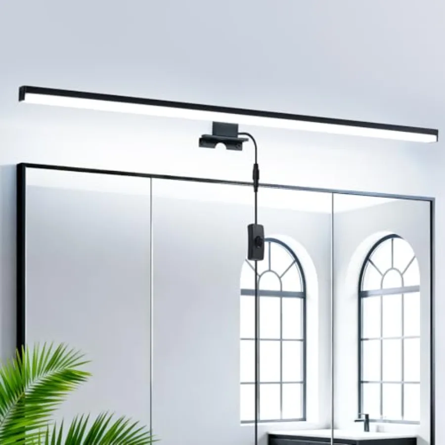 28" Plug in Bathroom Light Fixtures Vanity Lights11W LED Picture Light 3 Installation Methods 6600K White-Light Vanity Light Ba
28" Plug in Bathroom Light Fixtures Vanity Lights11W LED Picture Light 3 Installation Methods 6600K White-Light Vanity Light Ba