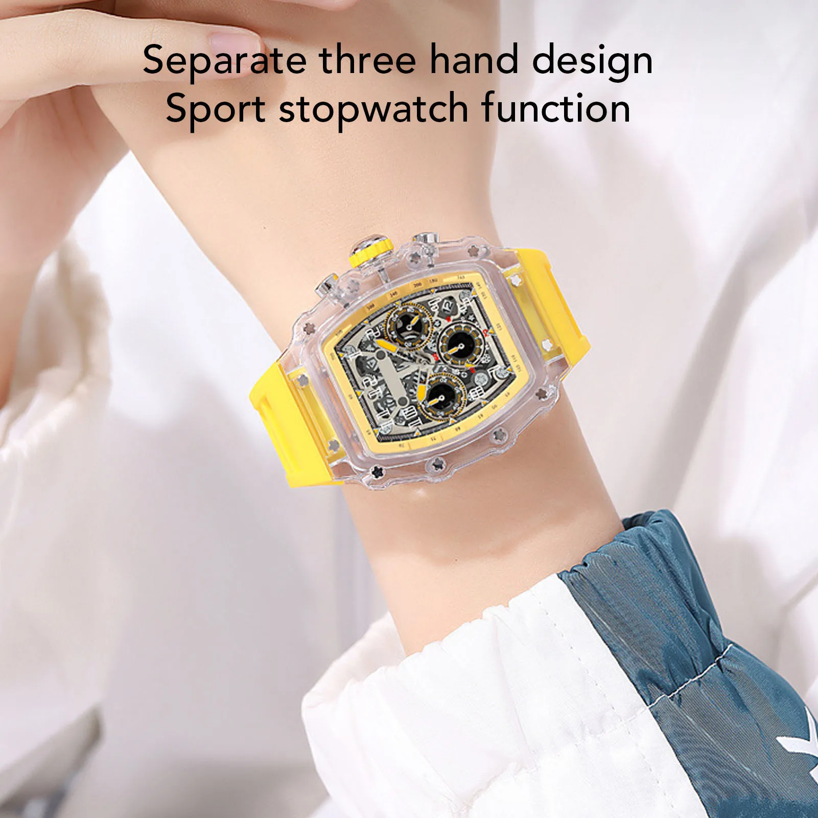 Прозрачные деловые часы, мужские модные прозрачные часы, силиконовый ремешок, большие аналоговые кварцевые светящиеся часы для свадеб для мужчин
Прозрачные деловые часы, мужские модные прозрачные часы, силиконовый ремешок, большие аналоговые кварцевые светящиеся часы для свадеб для мужчин