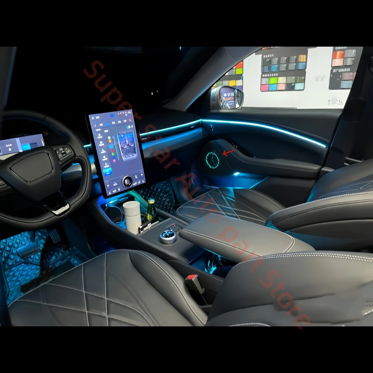 Подходит для Ford Mustang Mach-E: подсветка салона, улучшение освещения в автомобиле, аксессуары для авто, светящиеся декоративные кольца для фар.
Подходит для Ford Mustang Mach-E: подсветка салона, улучшение освещения в автомобиле, аксессуары для авто, светящиеся декоративные кольца для фар.