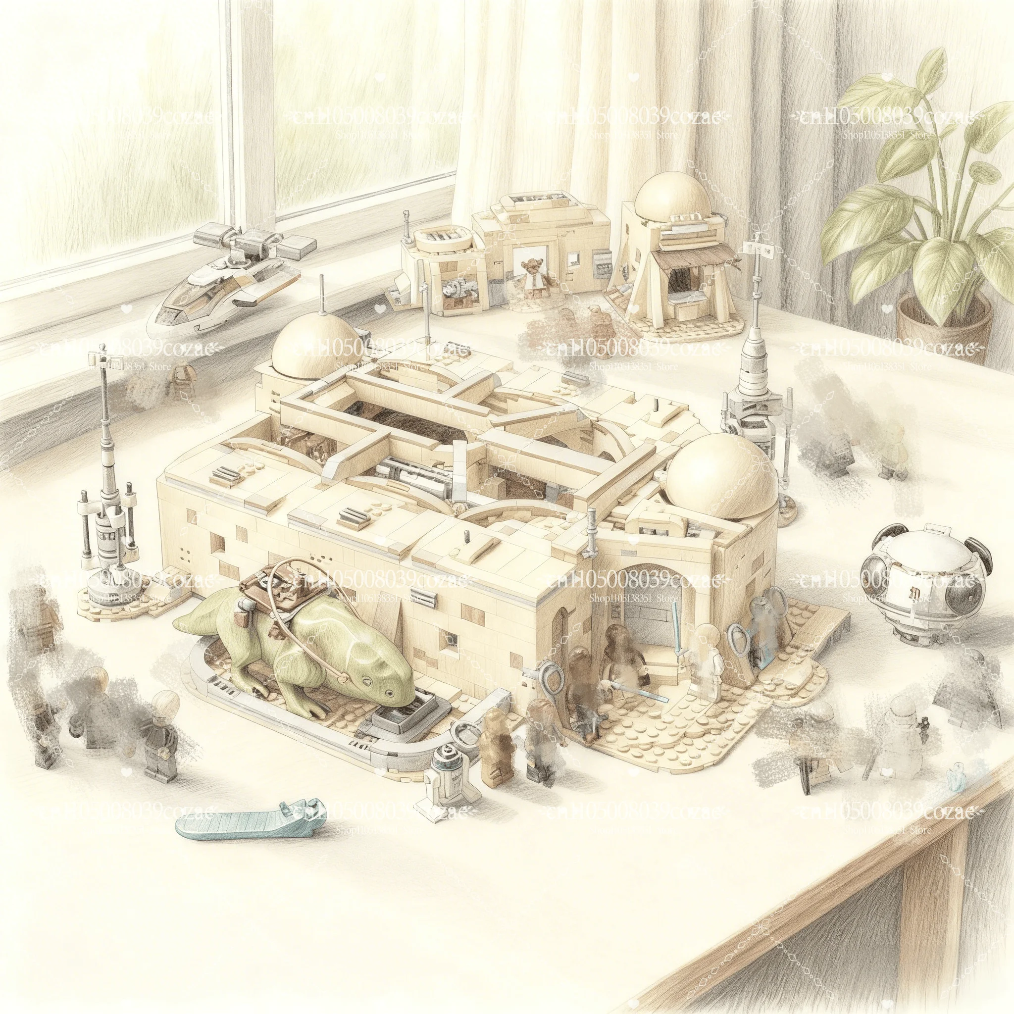 3187pcs MOC Mos Eisley Cantina Building Block Model Toy Birthday Christmas Gift
3187pcs MOC Mos Eisley Cantina Building Block Model Toy Birthday Christmas Gift