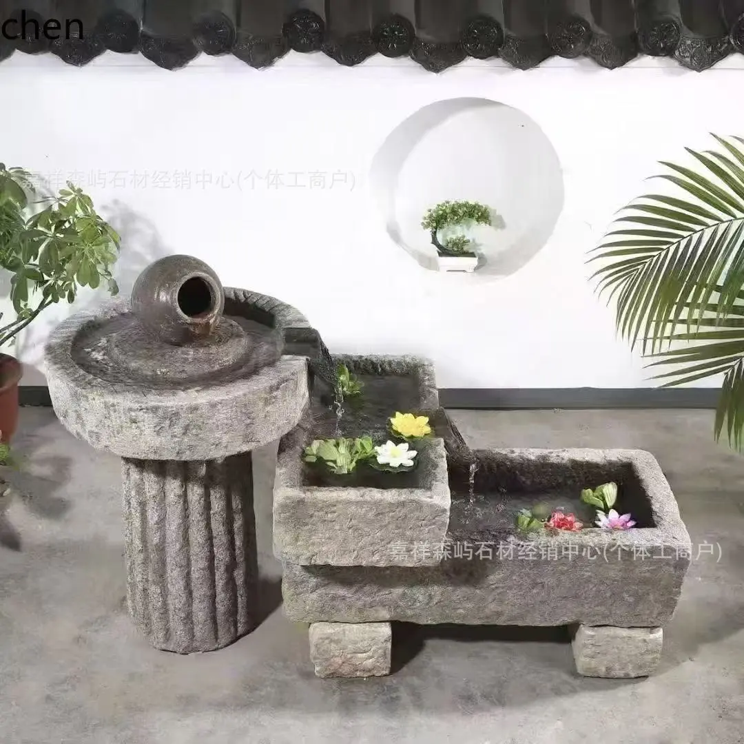 HYS Flowing Water Fish Tank Outdoor Courtyard Stone Carving Flowing Water Ornament for B&B Hotel Fish Pond Landscaping
HYS Flowing Water Fish Tank Outdoor Courtyard Stone Carving Flowing Water Ornament for B&B Hotel Fish Pond Landscaping