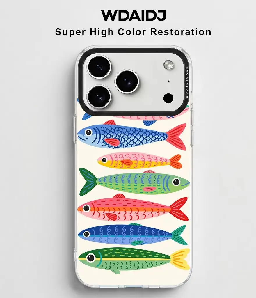 Colorful Hand Drawn Fish Print Clear Phone Case for iPhone 13 14 15 16 17 Scratch Resistant Slim Fit Protective Case
Colorful Hand Drawn Fish Print Clear Phone Case for iPhone 13 14 15 16 17 Scratch Resistant Slim Fit Protective Case