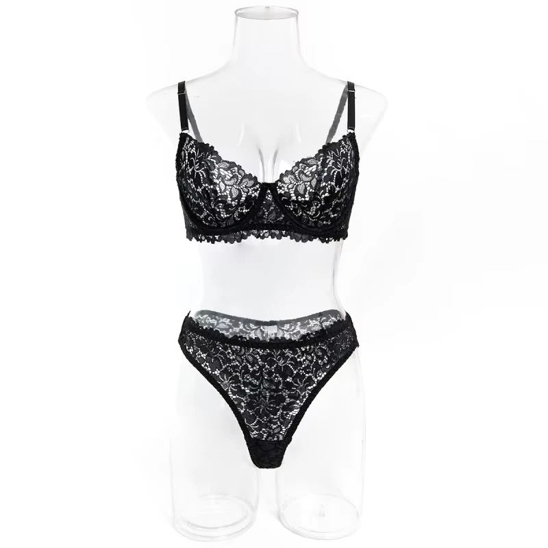 Bikini lace lingerie with underwire, push-up, anti-sagging, sexy hollow-out bra and swimsuit two-piece set
Bikini lace lingerie with underwire, push-up, anti-sagging, sexy hollow-out bra and swimsuit two-piece set