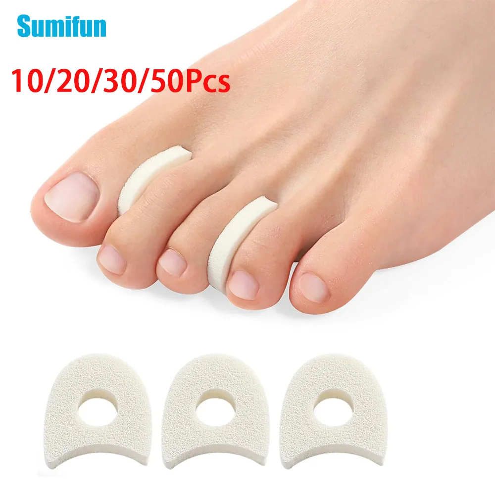 10~50Pcs Sumifun Toe Separator Foam Foot Care Tool Relieve Bunion Valgus Hallux Toe Overlap Corrector Remove Corn Blister Pads
10~50Pcs Sumifun Toe Separator Foam Foot Care Tool Relieve Bunion Valgus Hallux Toe Overlap Corrector Remove Corn Blister Pads