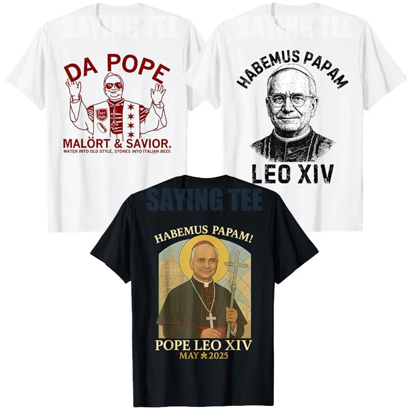Habemus Papam Pope Leo Robert Prevost Pope. T-Shirt Catholic Faith Pope XIV Devotion Da Pope Malört & Savior Meme Design Y2k Tee
Habemus Papam Pope Leo Robert Prevost Pope. T-Shirt Catholic Faith Pope XIV Devotion Da Pope Malört & Savior Meme Design Y2k Tee