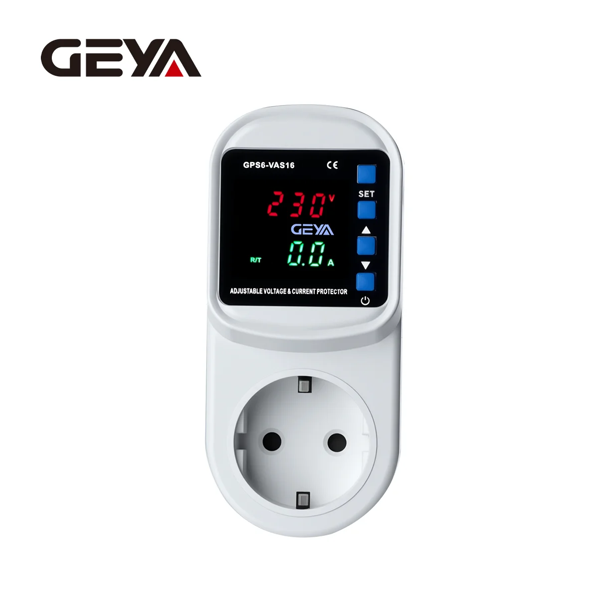 GEYA New Over Voltage Current Under Voltage Protector Socket AC 220V 16A Adjustable Surge Protector EU Plug Socket Safe Protect
GEYA New Over Voltage Current Under Voltage Protector Socket AC 220V 16A Adjustable Surge Protector EU Plug Socket Safe Protect