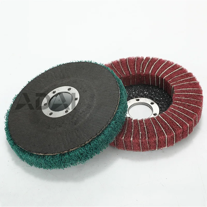 2 pcs Angle-oriented scouring pad wheel, flying wing wheel, 4-inch sanding disc, rust removal, deburring, and polishing tools
2 pcs Angle-oriented scouring pad wheel, flying wing wheel, 4-inch sanding disc, rust removal, deburring, and polishing tools