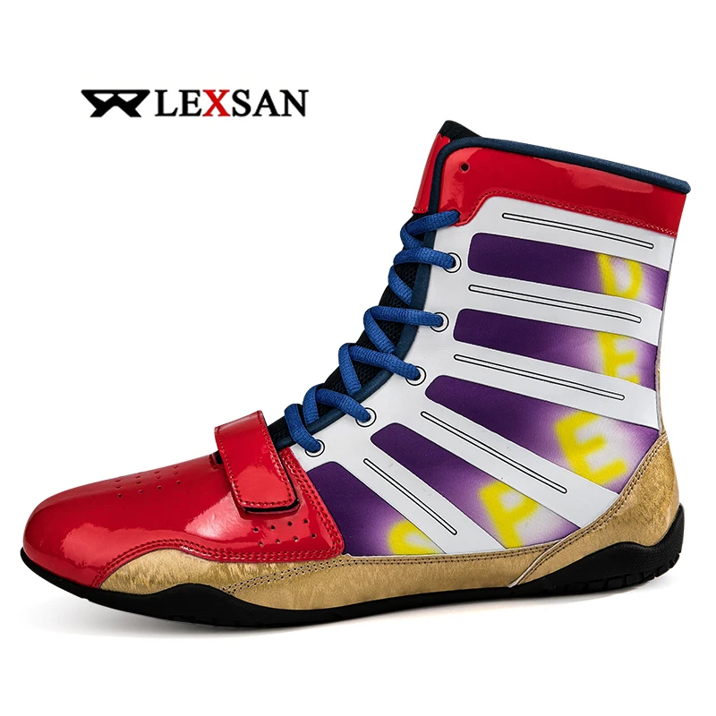 Lexsan Boxing Boots – Leather upper, breathable lining, anti-slip pivot outsole, ankle support. Built for the ring.
Lexsan Boxing Boots – Leather upper, breathable lining, anti-slip pivot outsole, ankle support. Built for the ring.