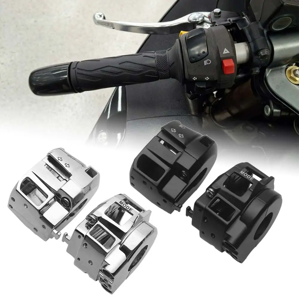 1 Pair Handlebar Switch Housings Cover Compatible With Suzuki Gsx 1300R Hayabusa Gsx-R 1000 Gsxr 600/750 2007-2012 Black/Chrome
1 Pair Handlebar Switch Housings Cover Compatible With Suzuki Gsx 1300R Hayabusa Gsx-R 1000 Gsxr 600/750 2007-2012 Black/Chrome
