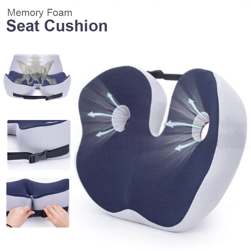 Memory Foam Orthopedic Cushion Ergonomic Coccyx Chairs Cushion Adjustable Seat Cushion Width for Home Office Car Cushion
Memory Foam Orthopedic Cushion Ergonomic Coccyx Chairs Cushion Adjustable Seat Cushion Width for Home Office Car Cushion