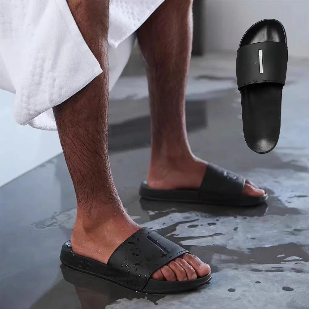 AL NEW Black Unisex It Outdoor Indoor Fashion Leisure Comfortable Beach Sandals Soft Cushion Strap Slide Floor Non slip Slippers
AL NEW Black Unisex It Outdoor Indoor Fashion Leisure Comfortable Beach Sandals Soft Cushion Strap Slide Floor Non slip Slippers