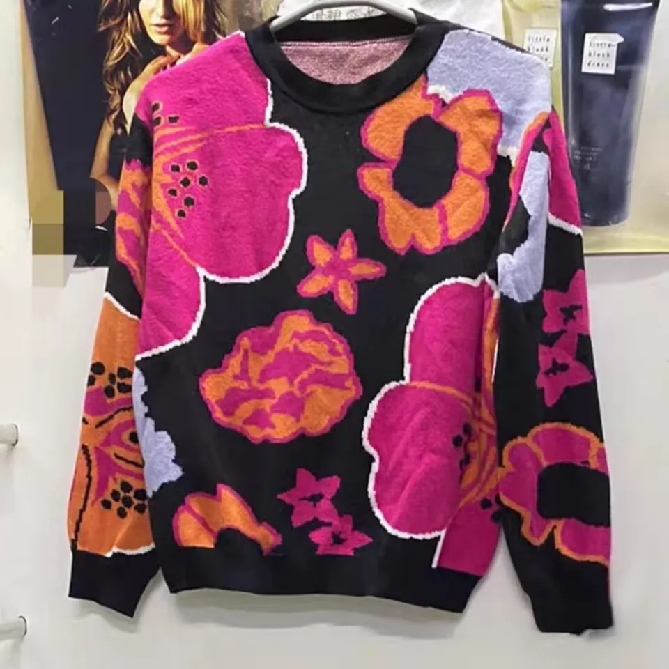 Foreign trade original single Spanish new jacquard patchwork sleeves women's thin knit sweater
Foreign trade original single Spanish new jacquard patchwork sleeves women's thin knit sweater