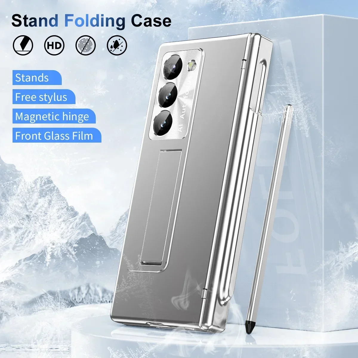 Чехол для Samsung Z Fold6, чехол для телефона, слот для ручки с пружинным шарниром, пленка для корпуса ручки, гальванические линзы, полноразмерный защитный чехол
Чехол для Samsung Z Fold6, чехол для телефона, слот для ручки с пружинным шарниром, пленка для корпуса ручки, гальванические линзы, полноразмерный защитный чехол