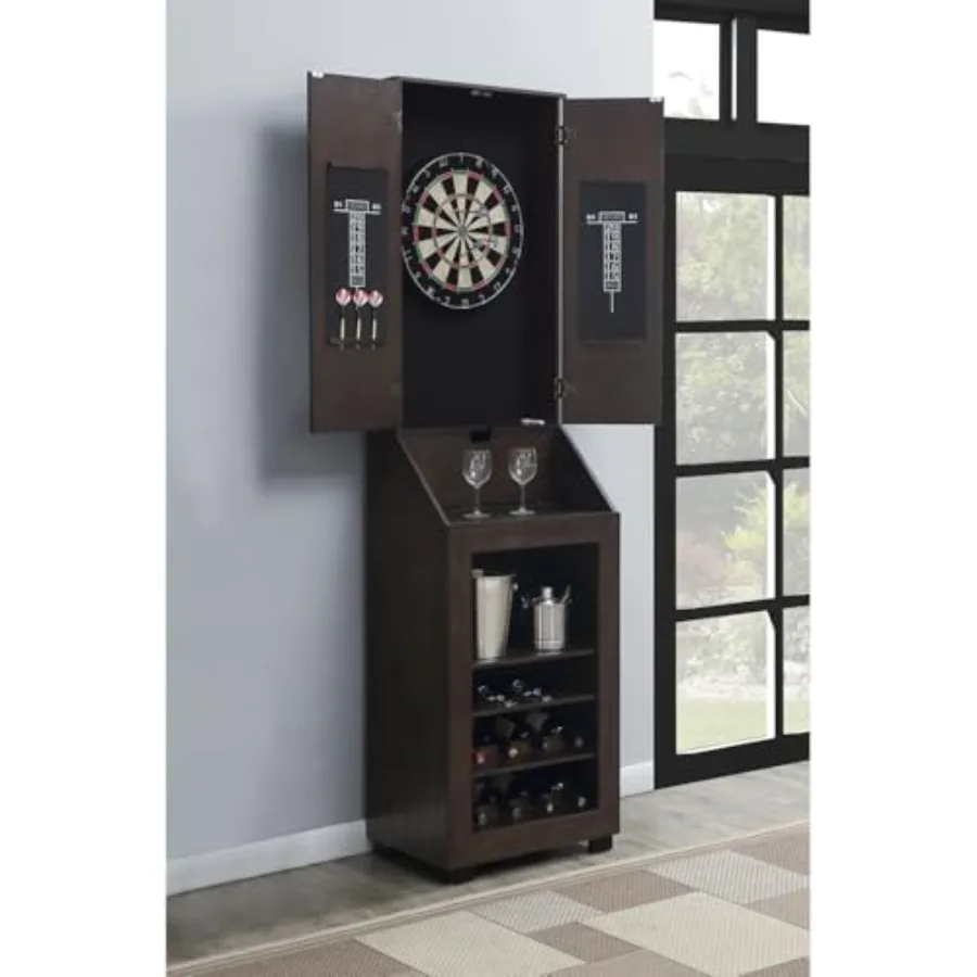 HomeStock Dartboard Cabinet with Storage - Game Room Cabinet, Wine Rack, Dart Accessories
HomeStock Dartboard Cabinet with Storage - Game Room Cabinet, Wine Rack, Dart Accessories