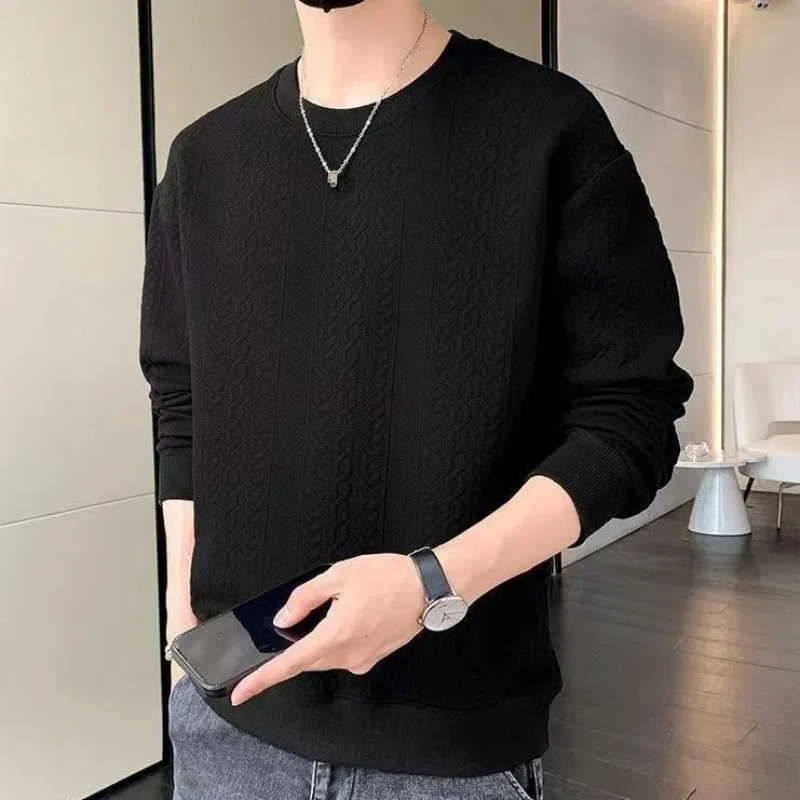 Spring Autumn Tops Men's Sweatshirt Casual Base Shirt Round Collar Pullover Long Sleeve Trendy Fashion Interior Outdoor Wear
Spring Autumn Tops Men's Sweatshirt Casual Base Shirt Round Collar Pullover Long Sleeve Trendy Fashion Interior Outdoor Wear