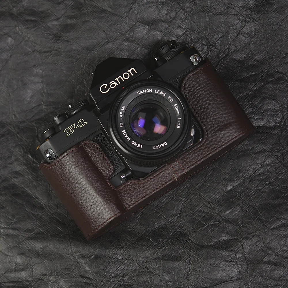 Handmade Genuine Leather Half Case For Canon F1 Case Film Camera Protective Case Leather Camera Half Case Leash Camera Strap
Handmade Genuine Leather Half Case For Canon F1 Case Film Camera Protective Case Leather Camera Half Case Leash Camera Strap