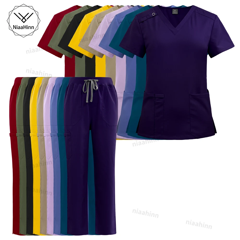 Niaahinn Uniforms High Quality Medical Scrub Nursing Suit Breathable Surgical Gowns Clinical Uniform Women Nurse Accessories New
Niaahinn Uniforms High Quality Medical Scrub Nursing Suit Breathable Surgical Gowns Clinical Uniform Women Nurse Accessories New