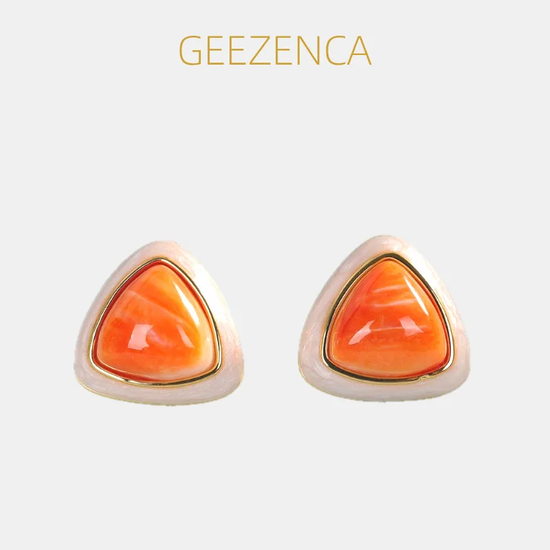 GEEZENCA S925 Silver Mother of Pearl Colored Triangle Flat Back Stud Earrings Women Gold Plated Dainty Trendy Stackable Earring
GEEZENCA S925 Silver Mother of Pearl Colored Triangle Flat Back Stud Earrings Women Gold Plated Dainty Trendy Stackable Earring