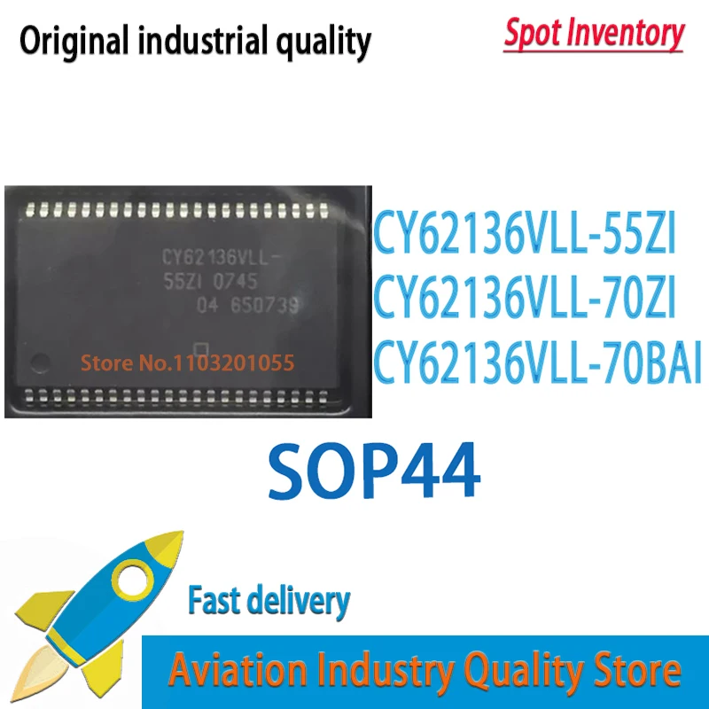 CY62136VLL-55ZI 5pcs/lot CY62136VLL-70ZI CY62136VLL-70BAI
CY62136VLL-55ZI 5pcs/lot CY62136VLL-70ZI CY62136VLL-70BAI