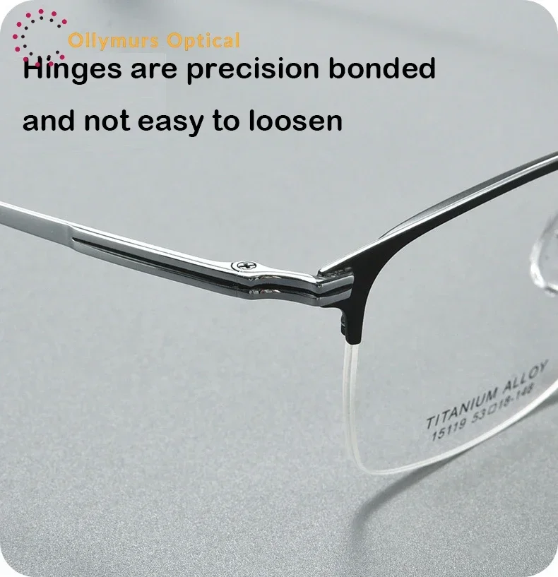 XUKA Pure Titanium Half Frame Business Light Reading Glasses Men's Customized Prescription X1511
XUKA Pure Titanium Half Frame Business Light Reading Glasses Men's Customized Prescription X1511
