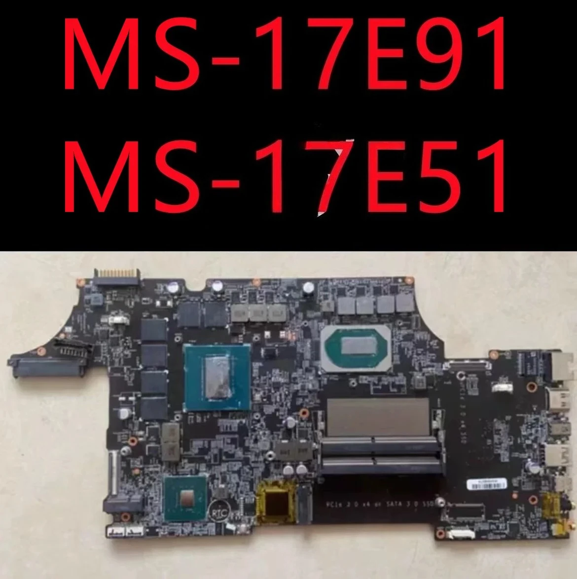 Original MS-17E51 MS-17E91 For MSI GE75 Notebook Motherboard I5 / I7-10750H RTX 2060 N18E-G1-B-KB-A1 100% TEST OK
Original MS-17E51 MS-17E91 For MSI GE75 Notebook Motherboard I5 / I7-10750H RTX 2060 N18E-G1-B-KB-A1 100% TEST OK