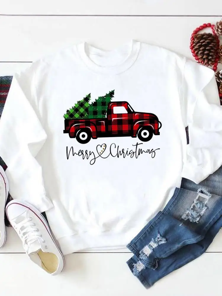 Graphic Sweatshirts Fashion Casual Christmas New Year Holiday Plaid Truck Trend Cute Pullovers Print Female Women Clothing
Graphic Sweatshirts Fashion Casual Christmas New Year Holiday Plaid Truck Trend Cute Pullovers Print Female Women Clothing