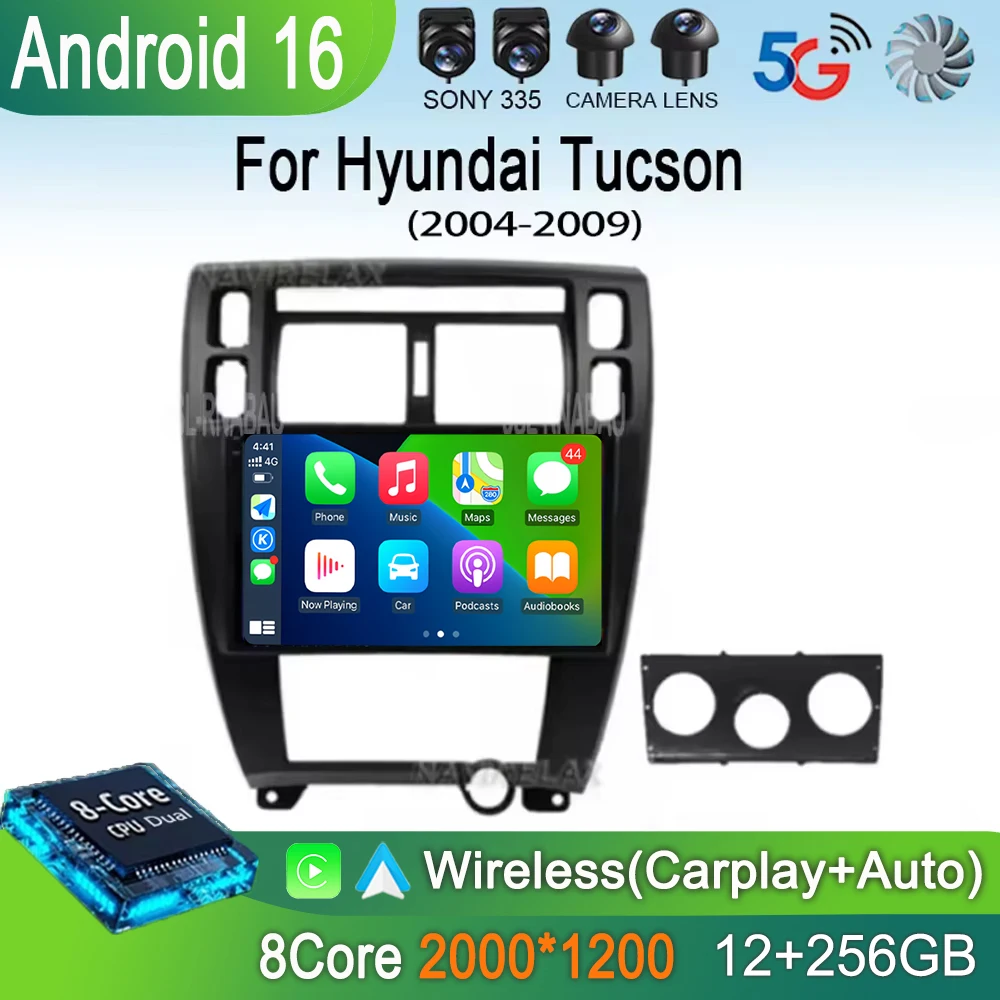 Android 16 For Hyundai Tucson 2004 2005 2006 2007 2008 2009 Car Radio Multimedia Stereo Video Player GPS Navigation Carplay Auto
Android 16 For Hyundai Tucson 2004 2005 2006 2007 2008 2009 Car Radio Multimedia Stereo Video Player GPS Navigation Carplay Auto