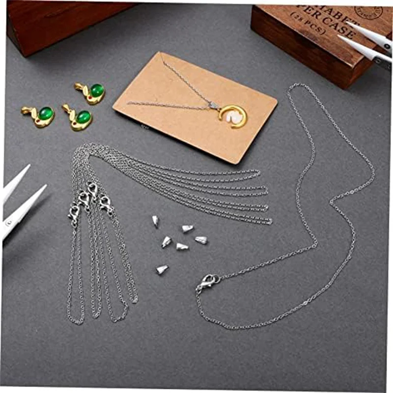 CYL-30Pcs Chain Necklace for Men Mens Silver Color Chain Mens Jewelry Making Chains Chain for Jewelry Making Long Necklace
CYL-30Pcs Chain Necklace for Men Mens Silver Color Chain Mens Jewelry Making Chains Chain for Jewelry Making Long Necklace
