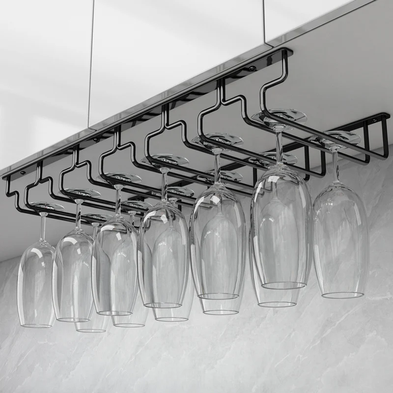 Black titanium 304 stainless steel wine glass holder hanging upside down goblet hanger hanging
Black titanium 304 stainless steel wine glass holder hanging upside down goblet hanger hanging